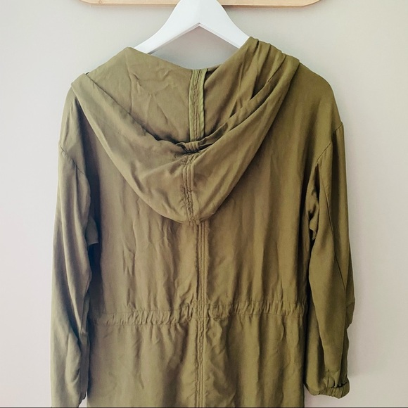 Love Tree Long Zip Up Jacket Green Sz Small - Picture 8 of 14